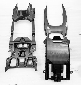 Ferrari Portofino Carbon Fiber OEM F1 Bridge Support & Windows Switches Panel